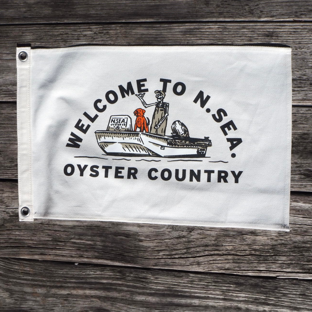 N. SEA. OYSTER COUNTRY Flag