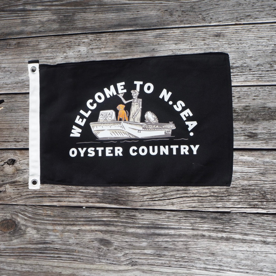 N. SEA. OYSTER COUNTRY Flag