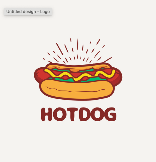 Hot Dog Food Ticket