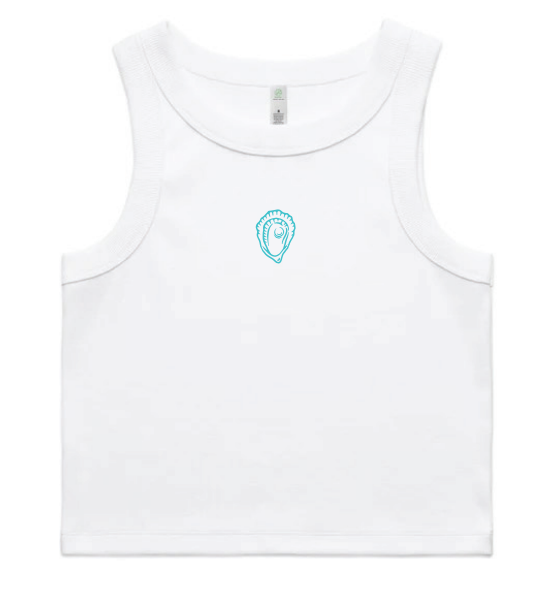 N. SEA. Oyster Women's Rib Crop Tank